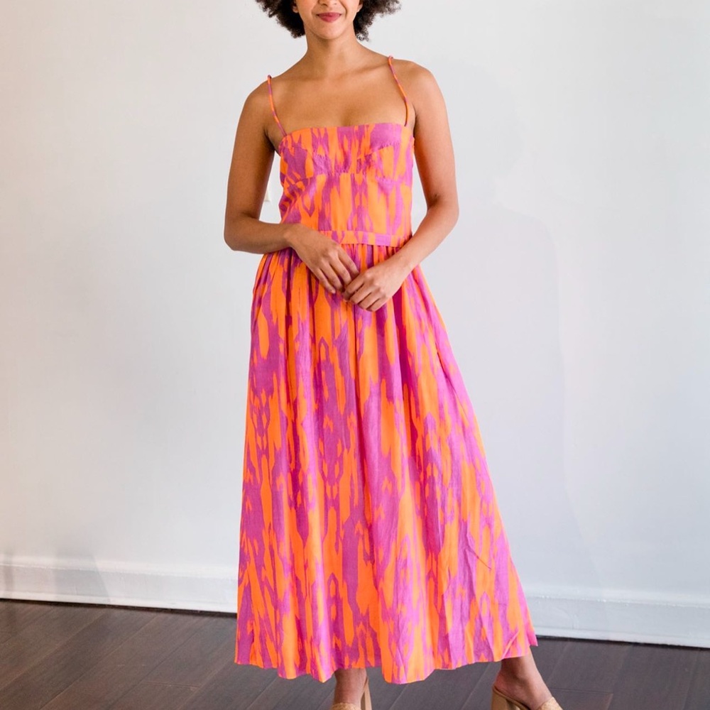 Maria Cher Targatal Midi Dress